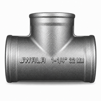 Raccord en T fileté en acier inoxydable 316 de précision 32 mm (1-1/4 pouce) avec connexion femelle, résistant à la corrosion pour tuyaux de fluides chimiques