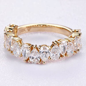 AMBER JEWELS Anillo de compromiso y boda unisex con rostro de Cristo, moissanita, chapado en oro rosa, engaste pavé, estilo hip-hop, joyería - Product Image 2