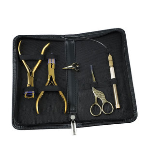 Kit d'extensions de cheveux à micro-perles, ensemble d'outils professionnels pour l'installation d'extensions de cheveux pour coiffeurs, aiguille à boucle réutilisable pour tirer les extensions - Product Image 5