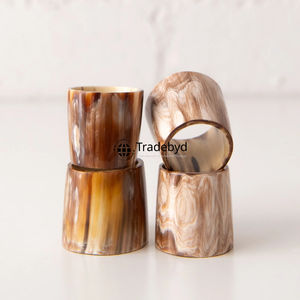 Anneau de serviette en corne écologique de style campagnard, fait main, élégant, pour la décoration de table, idéal pour les cadeaux Tradebyd - Product Image 3
