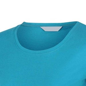Camiseta de Algodón de Manga Corta con Cuello Redondo para Mujer, Color Sólido, Transpirable, Estilo Casual, Corte Regular, para Todas las Temporadas - Product Image 4