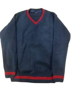 Venta Caliente de Fábrica, Uniforme Escolar de Alta Calidad con Logotipo Personalizado, Unisex, para Niños, de Punto Acrílico, Manga Larga, Cuello en V, Cómodo - Product Image 4