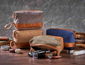 Wholesale Personalized Custom Dopp Kit Organizer Travel Men Shaving Genuine Leather Cosmetic Bag Toiletry Bag for Adult - Product Image 2