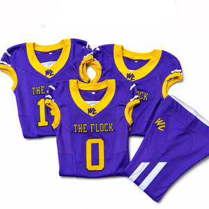 Wholesale Custom Tackle Twill American Football Jersey Embroidered Logo Stitched Numbers Team Uniform - Product Image 2