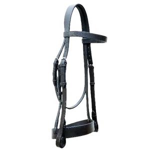 Bride en cuir occidental fabriquée à la main pour les courses de chevaux confortable et durable avec logo personnalisé et produit équestre à coutures fantaisie - Product Image 1