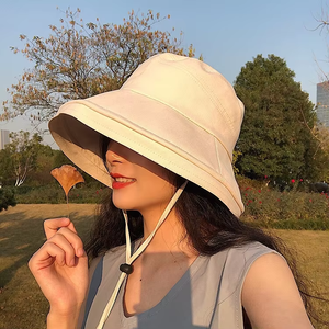 <b>Plain</b> Bucket Hat Lightweight Soft Breathable Fabric Comfortable Unisex Fit Casual Streetwear Outdoor Sun <b>Cap</b> - Product Image 6