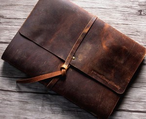 Cuaderno Profesional de Cuero Genuino, Plegable, Resistente al Polvo, Recargable, Estuche para Cuaderno, Regalo Empresarial NBC-0029 - Product Image 1