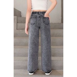 Jean en denim gris ample et tendance à jambe large, vente en gros B2B, écologique, durable, style urbain, tailles 26-40 - Product Image 5