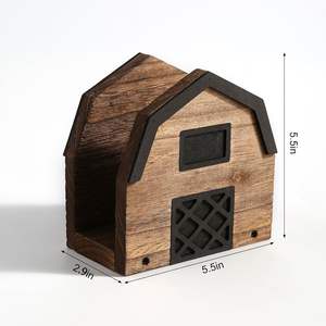 Porte-serviettes en bois vintage pour table, décoration rustique, découpe laser, style farmhouse, pour serviettes en papier, décoration de table - Product Image 5