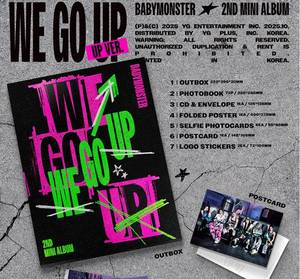 BABYMONSTER 2ème mini-album [WE GO UP] Version UP KPOP Groupe d'idoles coréennes Album officiel CD de collection Cadeau gratuit pour les fans Pop - Product Image 2