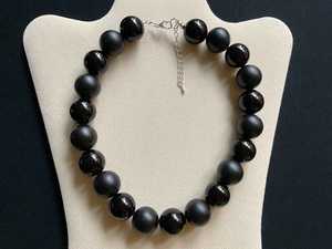 Collier de perles de jade vertes, forme de boule ronde, style classique, bijoux de mode unisexe - Product Image 6