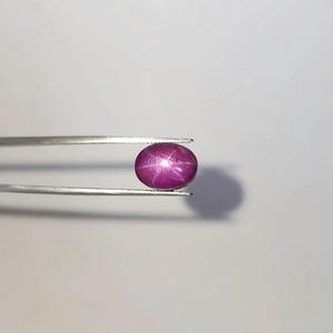 Rubis étoilé naturel Corindon Rose Rouge Taillé Brillant Rond 6x4 mm 3-4 Carats FF pour la Fabrication de Bijoux - Product Image 5