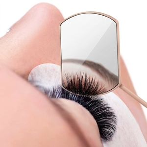 Premium Rectangular Wide View Lash Mirror Stainless Steel Eyelash Extension Inspection Mirror Lash Checking Salon <b>Tool</b> - Product Image 6