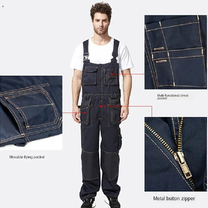 Overoles con Tirantes Aislantes para Hombre, Diseño de Overol con Tirantes, Resistentes al Fuego, a los Cortes y Transpirables, para Adultos - Product Image 1