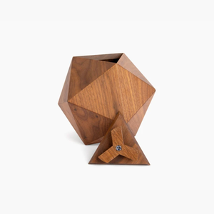 Urna Funeraria de Madera Natural, Urna Conmemorativa Geométrica para Cenizas, Recipiente para Guardar Cenizas Humanas, Diseño Personalizado - Product Image 2