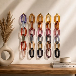 ME Customized Modern Resin <b>Chain</b> Link Hanging <b>Rope</b> Ornamental Sculpture for Home Decor Wedding Festival Ready - Product Image 5