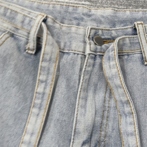 Pantalones Cortos de Mezclilla Hechos a Medida para Hombre, Corte Recto, Moda Urbana, Casuales - Product Image 6