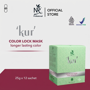 MASCARILLA CREMA Fijadora del Color NR KUR para el CUIDADO del CABELLO TEÑIDO con FÓRMULA REPARADORA DEL CABELLO 12X25G - Product Image 3