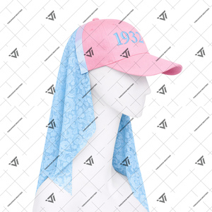 Gorra de béisbol bordada con velo de encaje para la hermandad griega Jack and Jill of America Inc. al por mayor, accesorios griegos. - Product Image 2