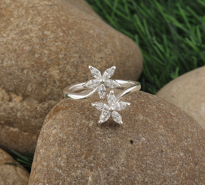 Wholesale 925 Sterling Silver Plated <b>Ring</b> Marquise Cut Cubic Zirconia Band <b>Dainty</b> CZ Engagement <b>Ring</b> for Women - Product Image 2