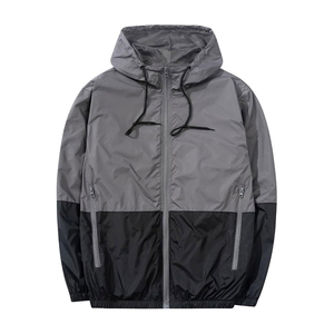 Hooded Collar Lightweight Windbreaker <b>Jacket</b> <b>for</b> <b>Men</b> Waterproof Material Zipper Plus Size Solid Color Design Windproof <b>Jackets</b> - Product Image 5