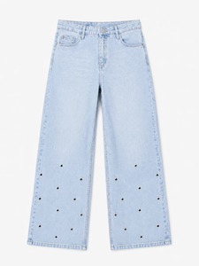 Jeans de Mezclilla Ajustados de Estilo Coreano para Chicas a la Moda, Vintage, Hasta la Rodilla, Resistentes a la Decoloración y Lavables - Product Image 1