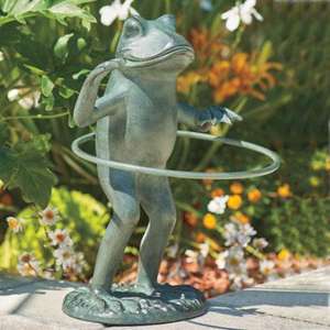 Patine Vert Antique Grenouille Sculpture Accessoires De Plein Air Prix De Gros Debout Patine Vert Vintage Grenouille Figurine Décor De Jardin - Product Image 1