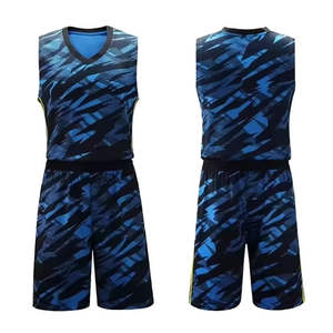 Uniforme de basket-ball professionnel pour hommes, sublimation complète, logo personnalisé, ensemble de maillots en polyester à séchage rapide - Product Image 6