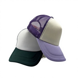 Unisex Blank Plain Style Polyester Trucker Mesh <b>Hat</b> for Outdoor Activities - Product Image 3