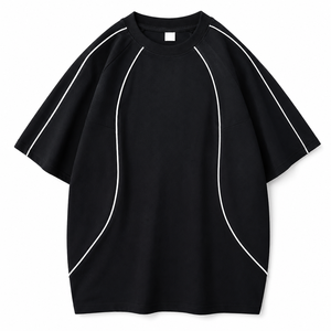 T-shirt unisexe à manches raglan, vêtement doux et respirant, style baseball, t-shirt raglan de qualité supérieure, fabrication sur mesure OEM - Product Image 4
