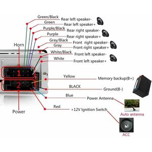 Per autoradio Bluetooth Stereo Audio In-Dash FM Aux ingresso ricevitore SD USB lettore Radio MP3 - Product Image 3
