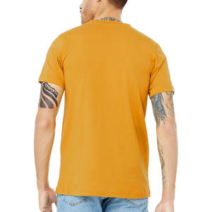 T-shirt uni personnalisé avec logo en gros, 100 % coton, T-shirt d'été, T-shirt oversize à col en V - Product Image 6