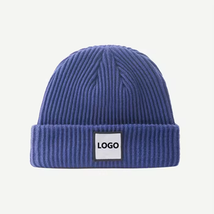 Gorro de Punto Unisex de Color Sólido, 100% Acrílico, Gorro de Invierno de Estilo Casual para Adultos, Circunferencia de Cabeza de 56-58 cm - Product Image 3