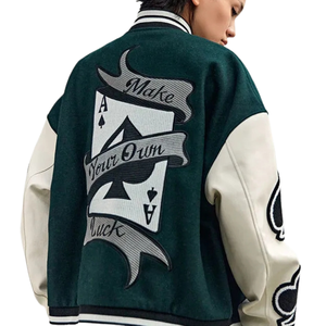 Customized Casual Wear Men's Varsity Jackets with Stand Collar Premium Quality Men Baseball Jacket Available in Different Colors - Product Image 6