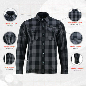 Servicio OEM, Camisas de Franela para Hombre, Diseño de Logotipo Personalizado, Camisas de Franela Transpirables para Hombre - Product Image 4