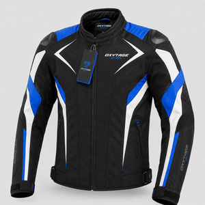 Chaqueta de Motocicleta de Manga Larga para Hombre Oxytage, Color Negro, Azul y Blanco, Estilo Deportivo Transpirable, para Adultos, Todas las Temporadas, Venta al por Mayor - Product Image 1