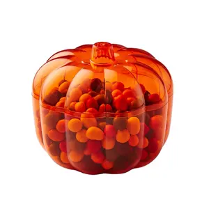 Kwang Hsieh Pumpkin Shaped Transparent Food Grade Plastic Container