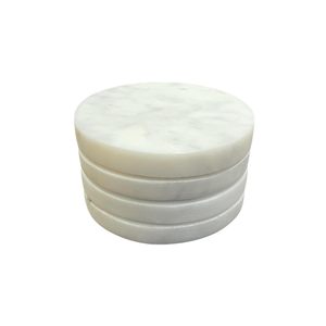 <b>Round</b> Stone Coasters Set Natural Pattern Non Slip <b>Mats</b> for Table Decoration - Product Image 6