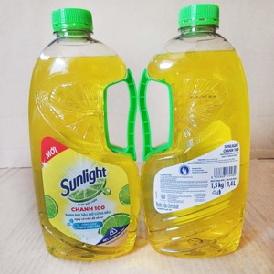 Dishwashing Bottle Sunlight Caring Lemon 1.5l X 9 Bottles - Product Image 1