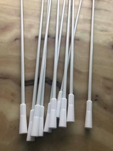Vente en gros de bâtons de tirage de rideaux en fibre de verre de longueur personnalisée, avec mousqueton en acier inoxydable, robustes et antirouille, pour la coupe de rideaux. - Product Image 3