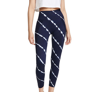 Women's High Waist Leggings with Custom Logo Spandex/Nylon Material Four-Way Stretch <b>Yoga</b> <b>Pants</b> for Wholesale - Product Image 4