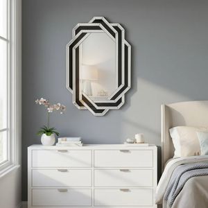 Specchio da Parete Moderno di Lusso per Bagno, Specchio Decorativo con Cristalli Effetto Diamante per Soggiorno o Camera da Letto - Product Image 5