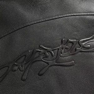 Blouson Bomber Moto en Cuir Personnalisé pour Homme avec Logo Gaufré, Style Décontracté à Capuche pour le Printemps - Product Image 2