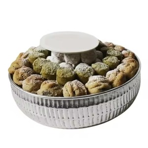 Tazón de Metal para Dulces, Tazón de Acero Inoxidable para Servir Frutos Secos y Bocadillos Variados - Product Image 1