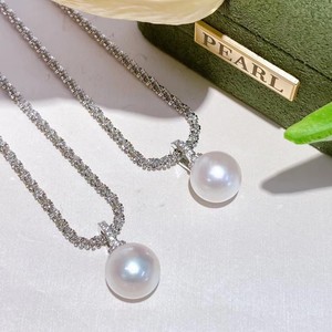 Collar de Perlas de Agua Dulce Naturales Estilo Edison con Cierre Universal, Colgante de Perla Individual de 11-12 mm, Accesorio de Joyería - Product Image 1