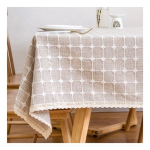 Professional Finished OEM Blue Triple Color Fashion Design 100% <b>Linen</b> Waterproof Custom Wholesale <b>Table</b> <b>Cloth</b> for Banquet - Product Image 4