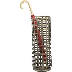 Porte-parapluie élégant en métal thermolaqué avec perforations artistiques pour une utilisation durable et stylée - Product Image 1