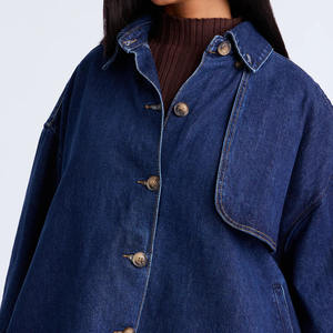 Conjunto de Chaqueta y Falda Vaquera para Mujer, Elegante, Moderno, Transpirable y Cómodo, Talla Grande / Conjunto de Dos Piezas a Precio de Mayoreo - Product Image 4