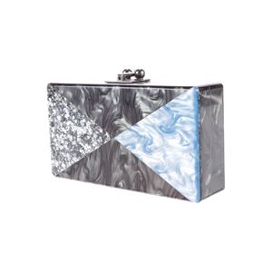 Pochette de soirée en résine écologique haut de gamme pour femmes, accessoires de mode en cristal - Product Image 5
