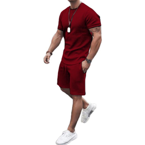 Fabricante de Conjuntos de Verano para Hombre, 2 Piezas, Pantalones Cortos Cargo de Algodón y Camiseta, Suministro al por Mayor OEM - Product Image 5